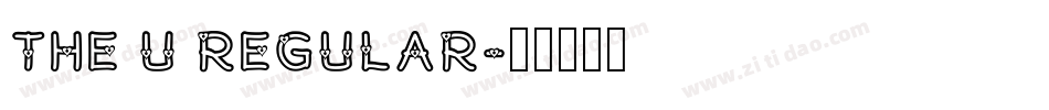 The U Regular字体转换
